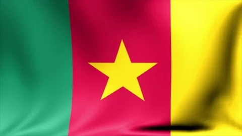 Cameroon Flag. Background Seamless Looping Animation. 4K High Definition Video Stock Footage 71897856