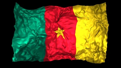 Cameroon flag Stock Footage 110790381