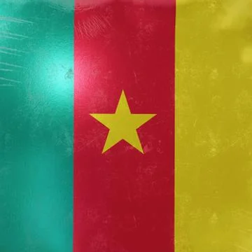 Cameroon flag icon Stock Illustration