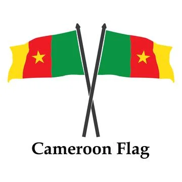 Cameroon flag icon Stock Illustration