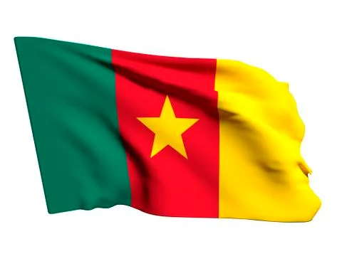Cameroon flag Stock Illustration