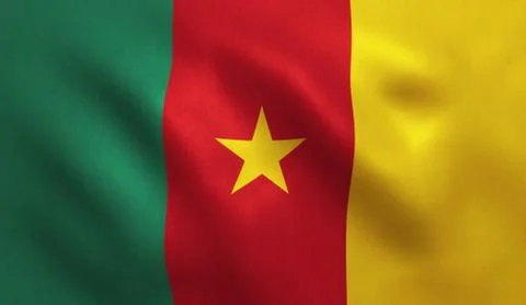 Cameroon Flag Stock Illustration