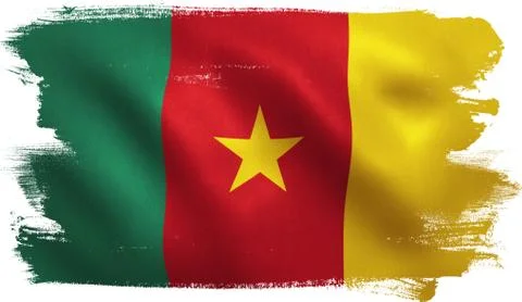 Cameroon Flag Stock Illustration