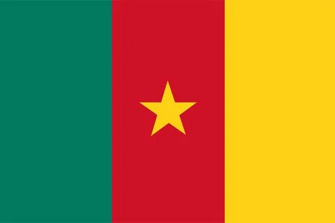 Cameroon flag vector Stock Illustration
