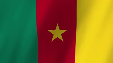 Cameroon flag waving animation Stock Footage 220072988