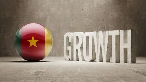 Cameroon. Growth  Concept. Stock Illustration
