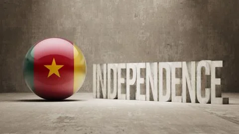 Cameroon. Independence Concept. Stock Illustration