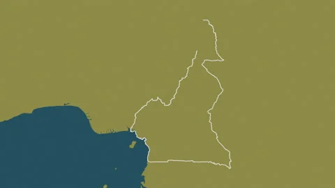 Cameroon map - drive. Regions. Pattern. Stock Footage 147712277