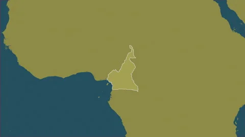Cameroon map - extract. Border. Pattern. Stock Footage 147715639