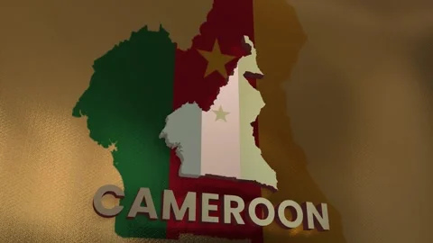 Cameroon Map Stock Footage 281031615