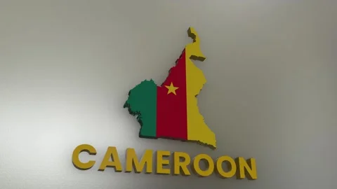 Cameroon Map Stock Footage 281031832