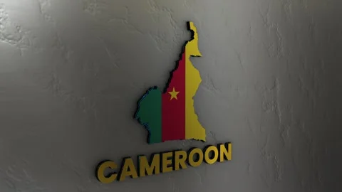 Cameroon Map Stock Footage 281031852