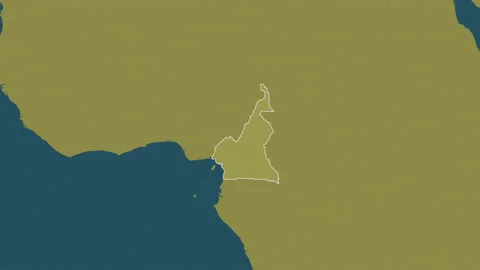 Cameroon map - glide. Border. Pattern. Stock Footage 147719990