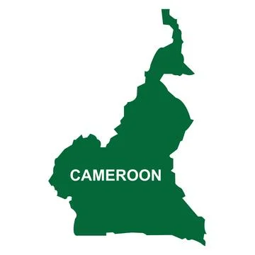 Cameroon map Stock Illustration