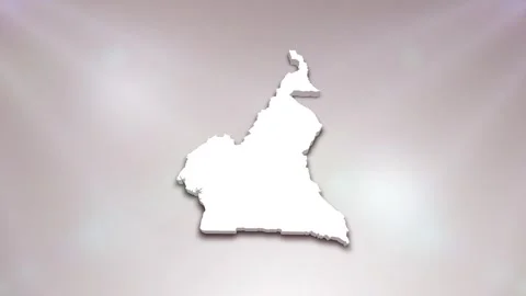 Cameroon Map Intro Stock Footage 241981071