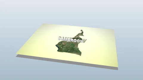 Cameroon Map Unfolding Stock Footage 284501500