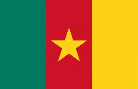 Cameroon National Flag Stock Illustration