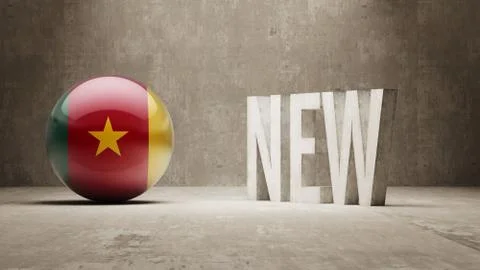 Cameroon. New Concept. Stock Illustration
