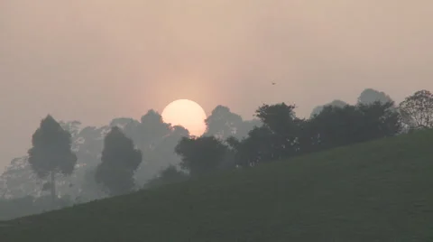 Cameroon, time lapse of sunset, close up Stock Footage 64081593