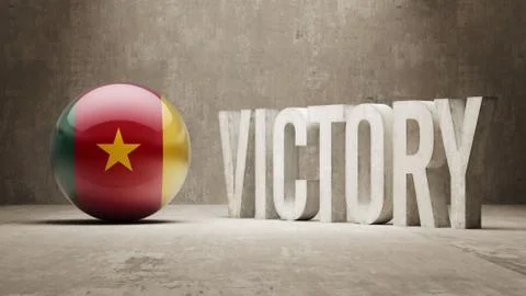 Cameroon. Victory Concept. Stock Illustration