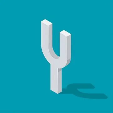 Camerton on blue background. Isometric vector illustration Stock Illustration