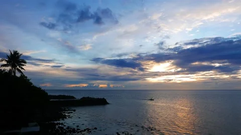 Camiguin Island Sunset 01 Stock Footage 50146840