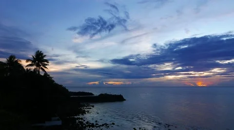 Camiguin Island Sunset 02 Stock Footage 50147979