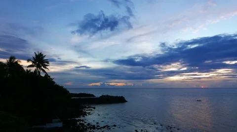 Camiguin Island Sunset 03 Stock Footage 50148155