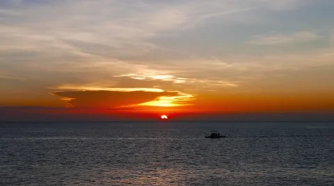 Camiguin Island Sunset 05 Stock Footage 50152369