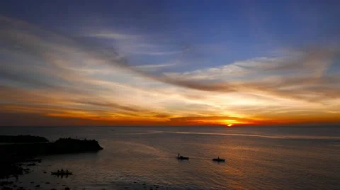 Camiguin Island Sunset 08 Stock Footage 50170991