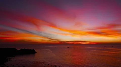 Camiguin Island Sunset 10 Stock Footage 50173439