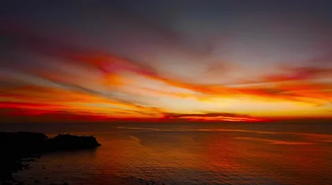 Camiguin Island Sunset 11 Stock Footage 50174504