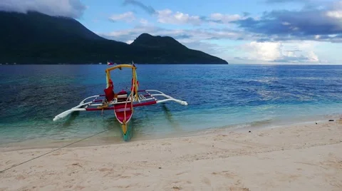 Camiguin White Sand Beach 02 Stock Footage 50155731