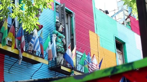 CAMINITO American's Flag's Stock Footage 46532751