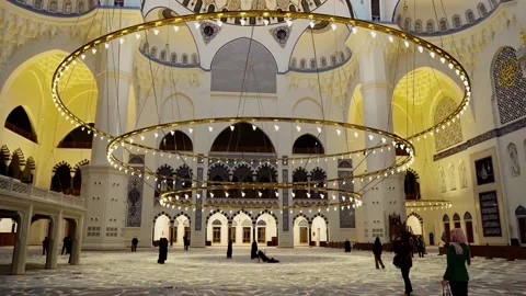 Camlica Mosque in Istanbul Stock Footage 226818677