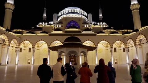 Camlıca Mosque in Istanbul Video stock 226822787