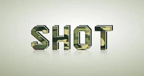 CAMO Character Set, detailed vector font Stockillustratie