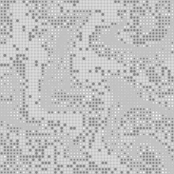 Camo halftone dots texture, seamless pattern. Vector Stock Illustration