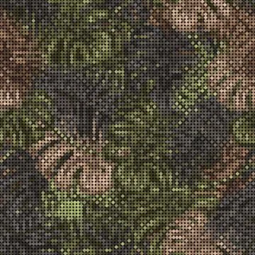 Camo pattern with tropical leaves. PIXEL effect 스톡 일러스트