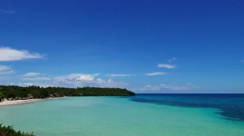 Camotes White Sand Beach Stock Footage 55033057