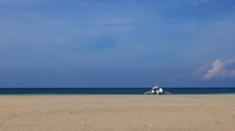 Camotes White Sand Beach Stock Footage 55042956