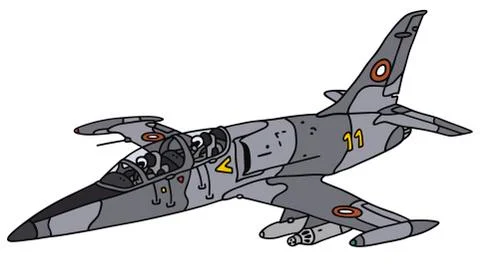 Camouflace jet Stock Illustration