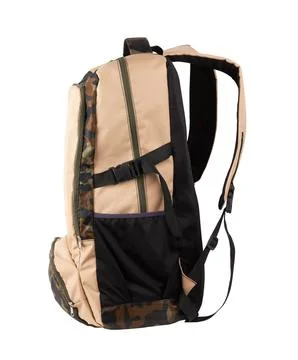 Camouflage backpack on white Stock Photos