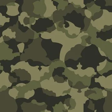 Camouflage baroque pattern, seamless texture. Vector イラスト素材