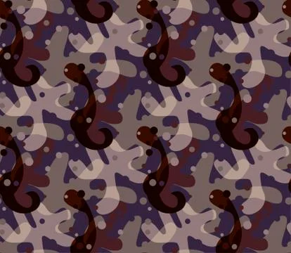 Camouflage with bubbles Stock Illustration