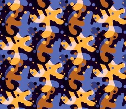 Camouflage with bubbles Stock Illustration