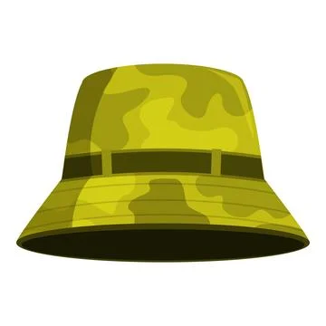 Camouflage bucket hat providing sun protection and style Stock-Illustration