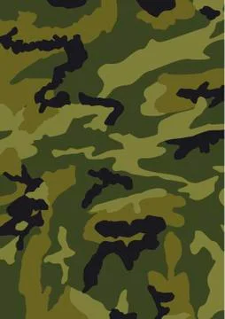 Camouflage classic pattern Stock Illustration