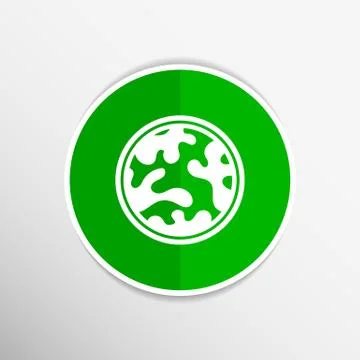 Camouflage fabric pattern shape badges stickers labels icon Stock Illustration