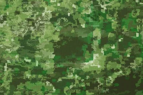 Camouflage Fabric Texture Background Stock Illustration